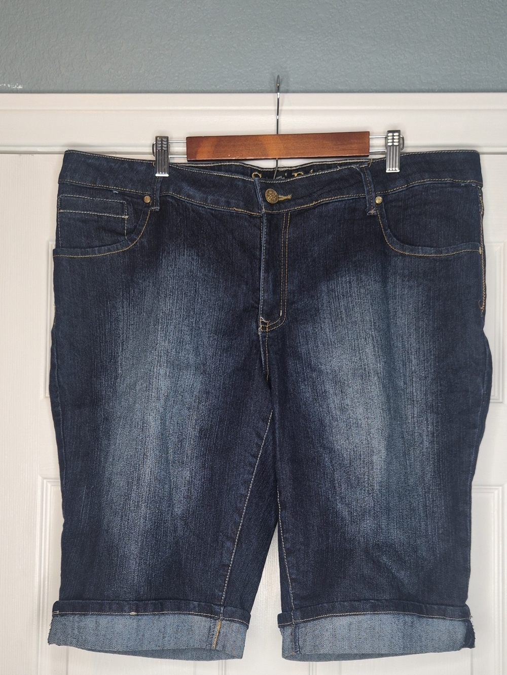Women's Dark Blue Jeans Shorts